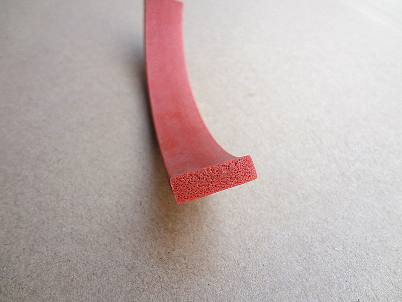 Extruded silicone rubber seals