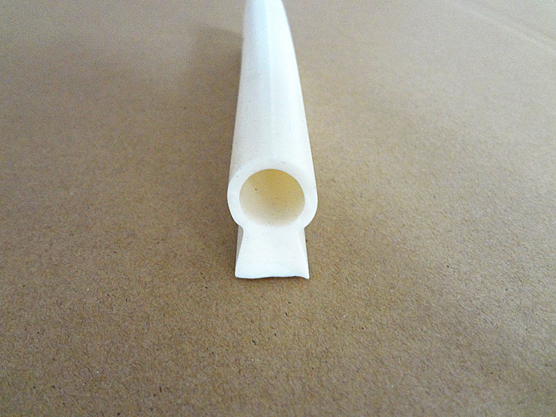 Extruded silicone rubber seals