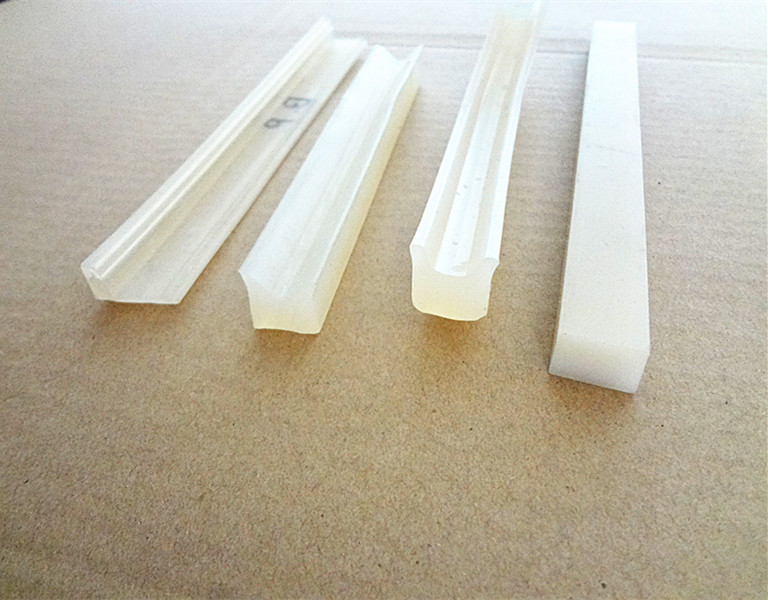 Extruded silicone rubber seals